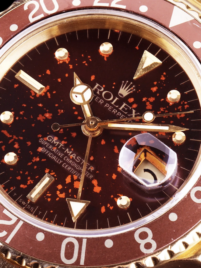 patine de type bambi sur rolex gmt master