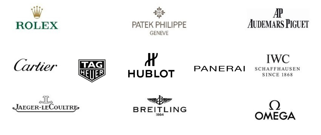 liste de logos de marques de montres de luxe 