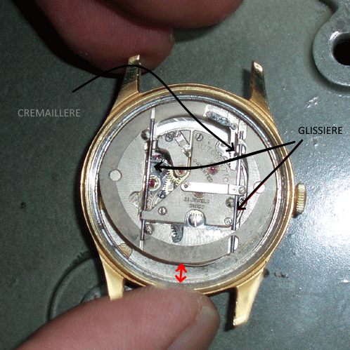 Mouvement très rare Pierce 861 à glissières