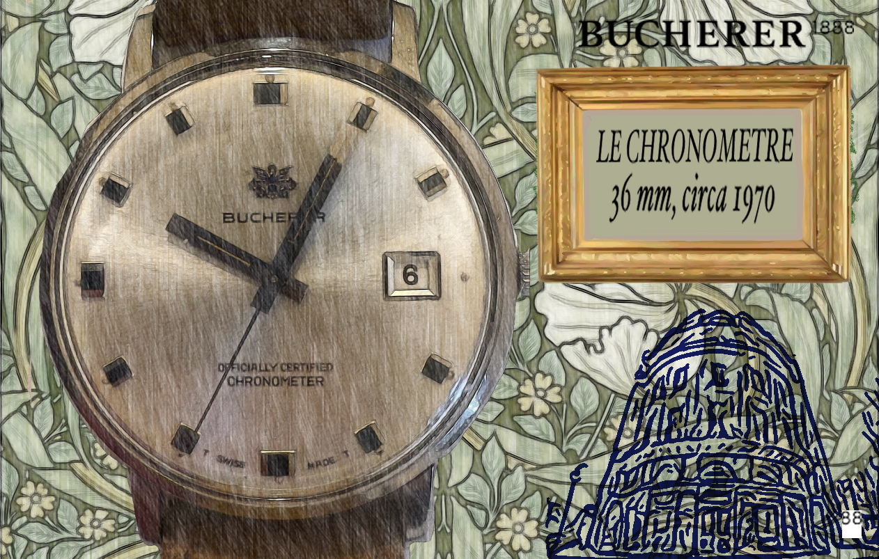 Le chronometre Bucherer 36 mm, circa 1965