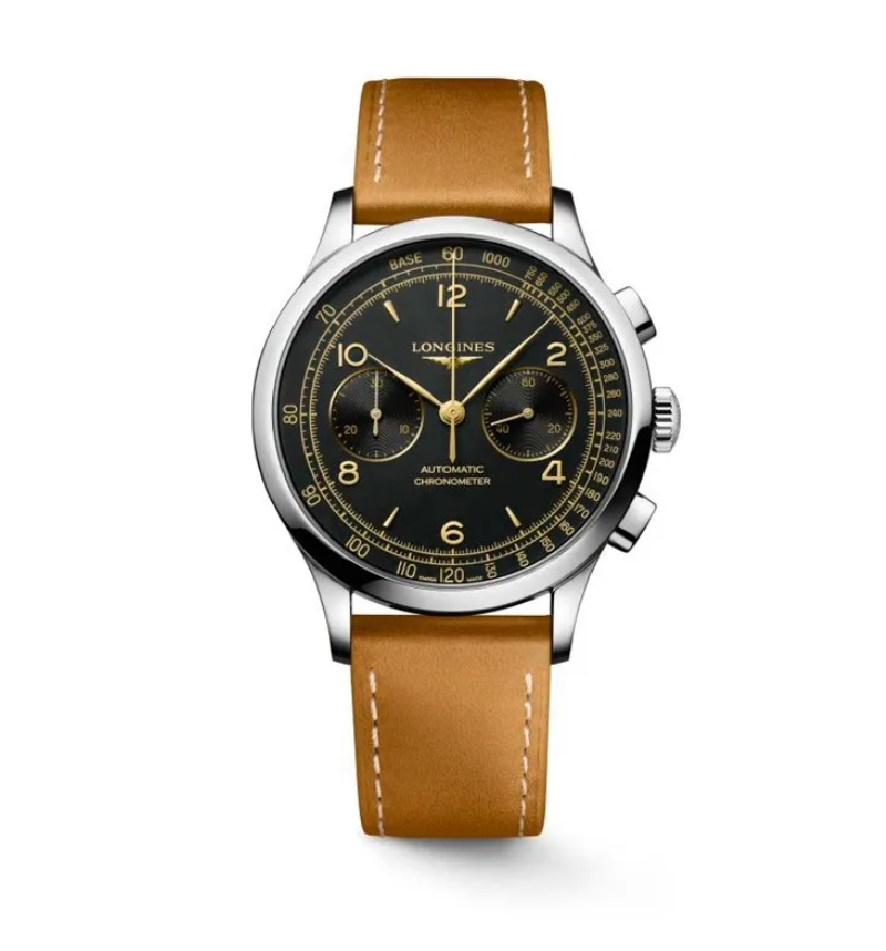 longines record heritage sur cuir