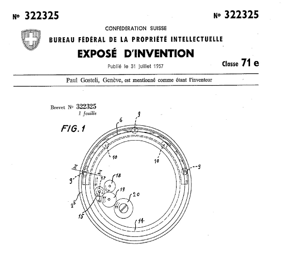 Brevet otiginal de l inventeur paul gostelli 