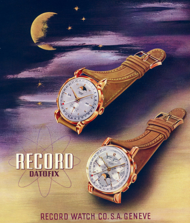 affiche de l ancienne marque record watch co