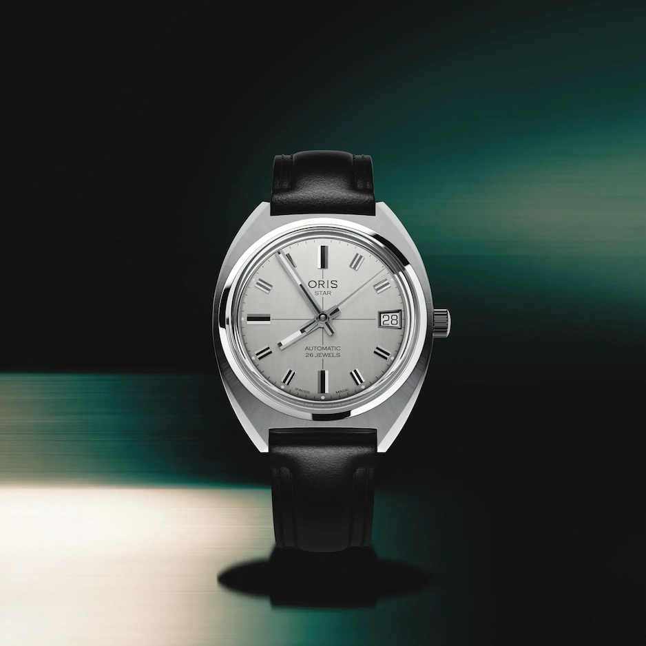 La Oris Star nouvelle sur fond vert