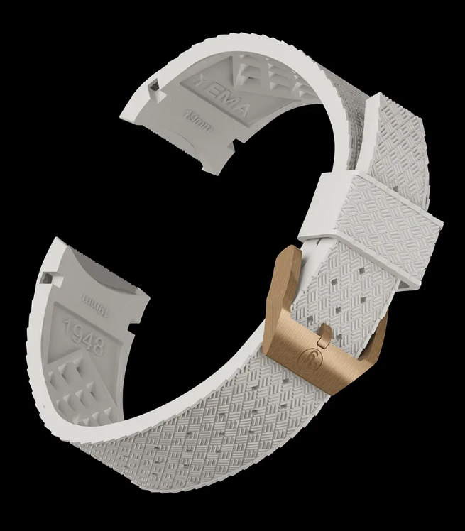 Le bracelet caoutchouc en blanc